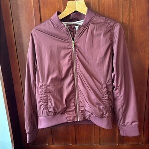 Old navy burgundy bomber jacket, size medium